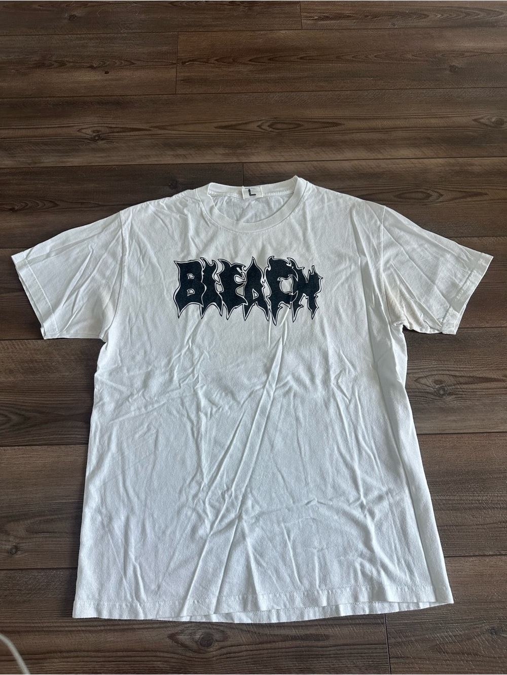 BLEACH Grunge Logo Tee Men’s Sz L Skateboarding